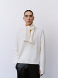 (EQUILIBRIUM) (UNISEX) LEVI CASHMERE WOOL KNIT (BLACK)