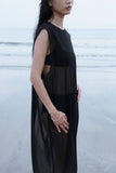 WADE MESH SLEEVELESS COVER-UP (2 COLORS)