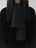 JACOB RIBBED CASHMERE WOOL SCARF (3 COLORS)