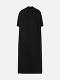 SHORT-SLEEVE PETER SHIRT DRESS (BLACK)