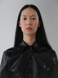 NOAH ECO LEATHER SHIRT (BLACK)