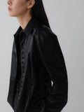 NOAH ECO LEATHER SHIRT (BLACK)