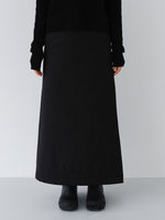 (PRE-ORDER) PETER PADDED WRAP SKIRT (BLACK)