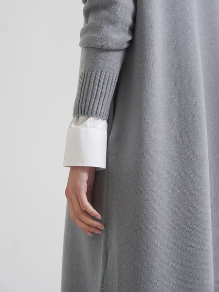 PAUL KNIT DRESS (FRENCH GREY) Buhee PAUL KNIT DRESS (FRENCH GREY) Buhee