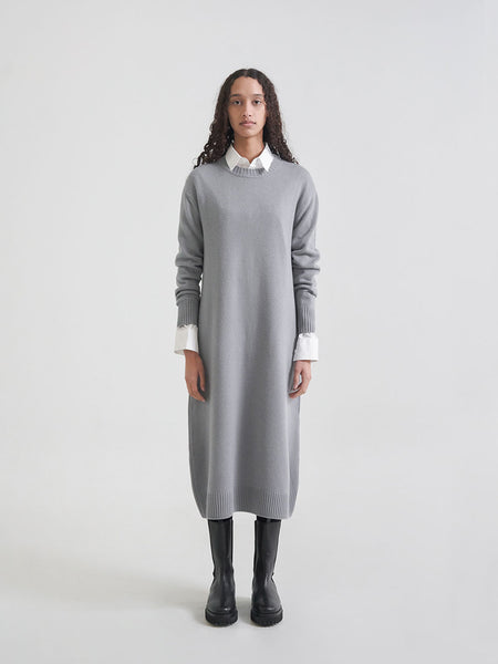 PAUL KNIT DRESS (FRENCH GREY) Buhee PAUL KNIT DRESS (FRENCH GREY) Buhee