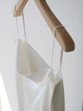 BELLA SILK SLIP DRESS (WHITE)