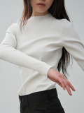 OLIVER RIBBED LONG-SLEEVE (WHITE)