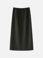 PETER WOOL WRAP SKIRT (KHAKI)